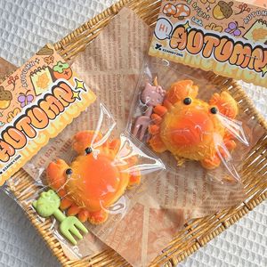 High Quality TPR Fried <b>Crab</b> Food Theme Games <b>Crab</b> Design Sensory Squeeze Ball Stress Relief Toys for Kids Boys and Girls - Product Image 4