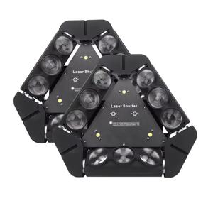 AICPOSE 12X10W Luz de Cabeza Móvil LED Spider Beam DMX RGBW Estroboscópica Láser - Product Image 5