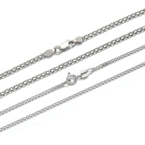 Collar <span class=keywords><strong>de</strong></span> Cadena Cubana <span class=keywords><strong>de</strong></span> Plata <span class=keywords><strong>de</strong></span> Ley 925 Italiana Tan KS <span class=keywords><strong>para</strong></span> Hombre y <span class=keywords><strong>Mujer</strong></span> Joyería Romántica al Por Mayor - Product Image 1