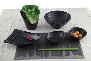Assiettes à sushi carrées en mélamine, plats de service pour aliments, plateaux à dessert, plats pour restauration <span class=keywords><strong>rapide</strong></span> - Product Image 5