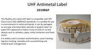 Étiquette RFID UHF flexible anti-métal, étiquette électronique pour actifs fixes, équipement informatique, étiquette imprimable