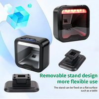 Escáner de Códigos de Barras USB CMOS YJFIRST, Lector de Códigos QR 2D, Plataforma de Escaneo Omnidireccional, Escáner de Escritorio con Ventana Grande