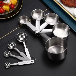 Nhà bếp Baking nấu ăn Công cụ Nguồn cung cấp thép không gỉ Trà Hương liệu gia vị bột đo cup Spoon Set - Product Image 3