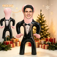 Poupée gonflable personnalisée en PVC Mart, figurine gonflable amusante pour fêtes, jouet gonflable pour fêtes, accessoires photo pour mariages