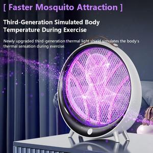 Nouvelle raquette anti-moustiques rechargeable pour l'Afrique, lampe UV, tue-moustiques électrique d'intérieur et d'extérieur, en stock - Product Image 3