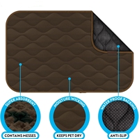 Tapis pour chiot Aosen de luxe, lavable, réutilisable, imperméable, avec motif imprimé, pour les voyages et l'entraînement des animaux de compagnie, tapis pour animaux de compagnie durable et doux, certifié OEKO-TEX