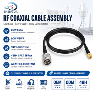 <span class=keywords><strong>Cable</strong></span> de Extensión N Macho a SMA Macho LMR200 de 50 Ohmios, <span class=keywords><strong>Cable</strong></span> de Comunicación Coaxial RF de Baja Pérdida <span class=keywords><strong>RG58</strong></span> LMR195 LMR200 - Product Image 1