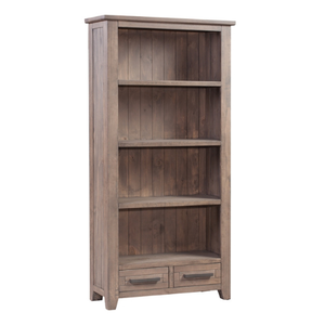 Librería de madera maciza de diseño moderno con 2 cajones, los últimos muebles de sala de estar de madera para el hogar o el apartamento para hoteles - Product Image 3