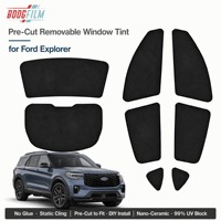 Kit complet de film teinté pré-découpé pour vitres Ford Explorer 2025 2026, SUV 7 places, toutes vitres, film statique amovible