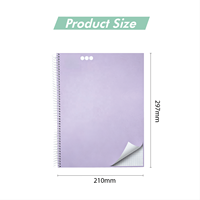 Cahier scolaire personnalisable à spirale avec motif et logo personnalisés