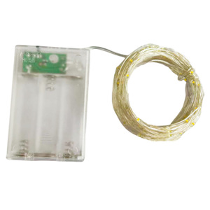 Guirnalda de Luces LED con Cable de Cobre, 30 LED, Funciona con Pilas, Decoración Navideña para Interiores, Iluminación Festiva JX008 - Product Image 2
