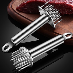 Martillo Ablandador <span class=keywords><strong>de</strong></span> <span class=keywords><strong>Carne</strong></span> <span class=keywords><strong>de</strong></span> Acero Inoxidable 304 con 12 Agujas, Herramienta Mágica Cortadora <span class=keywords><strong>de</strong></span> Tendones y Gancho <span class=keywords><strong>para</strong></span> Asar y Perforar <span class=keywords><strong>Carne</strong></span> - Product Image 2