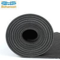 Tapis de yoga en caoutchouc naturel Pu en cuir noir bleu violet antidérapant écologique de 5mm