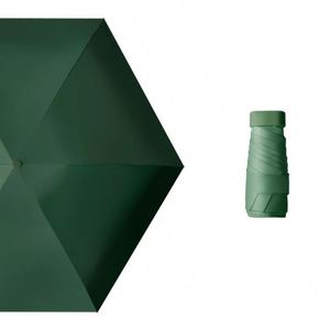 Parapluie miniature de haute qualité en forme de capsule, coloré à l'intérieur, avec protection UV pour le soleil et la pluie - Product Image 2
