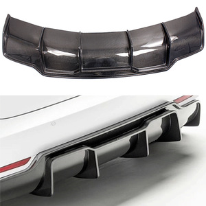 RASTP Carbon Fiber Body Kit Full Set For Tesla Model 3 Front <b>Splitter</b> Side Skirts Rear <b>Lip</b> Wing - Product Image 4