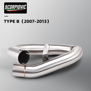 Tuyau de liaison intermédiaire d'échappement de moto à enfiler pour CB600F Hornet 600 <span class=keywords><strong>CBR600F</strong></span> <span class=keywords><strong>2007</strong></span> - 2013 ans Tube de connexion - Product Image 3