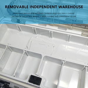 Meikon — boîte de rangement en plastique dur, grande mallette en plastique, idéale pour les leurres de pêche - Product Image 6