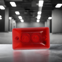 Sirène stroboscopique miniature 12V, alarme filaire à lumière rouge 108dB pour la sécurité domestique