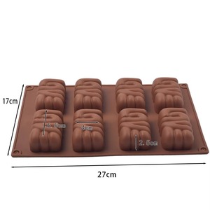 8 Cavity <b>Silicone</b> Mousse Cake Mold DIY Kitchenware Pastry <b>Baking</b> Tools For Bakery And Home Use Food Grade Reusable - Product Image 2