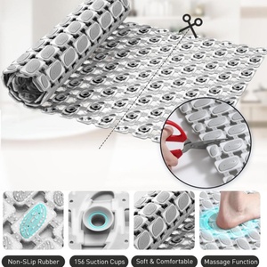 Non-Slip Square Shower Mat PVC Shower Anti Fall Foot Mat PVC Soft Bath Mat Shower Carpet Stall <b>Floor</b> Mat Bathing <b>Accessories</b> - Product Image 5