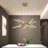 Moderne LED-Kronleuchter Beleuchtung für Wohnzimmer Esszimmer Küche Nordic Gold Schlafzimmer Loft Home Decor Decke Hängende Pendel leuchte