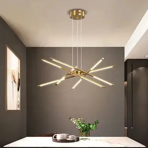 Lámpara de araña LED moderna para sala de estar, comedor, cocina, dormitorio nórdico, Loft, decoración del hogar, colgante de techo