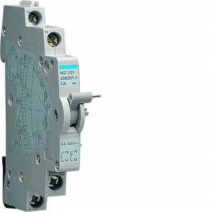 Contatto Ausiliario MZ201 1NO+1NC 6A 230V Modulo DIN Contatto Elettrico - Product Image 1