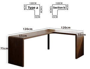Scrivania ad <span class=keywords><strong>angolo</strong></span> per <span class=keywords><strong>soggiorno</strong></span>, scrivania per computer di lusso di alta gamma, scrivania da ufficio a forma di L, scrivania per <span class=keywords><strong>studio</strong></span>, lettura e apprendimento - Product Image 6