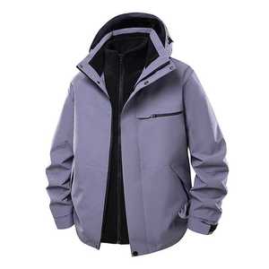 Veste coupe-vent 3 en 1 doublée de polaire pour l'extérieur, vêtements de travail unisexes, fabriquée à Wuhan - Product Image 1
