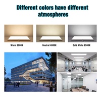 Panneau de Plafond LED d'Intérieur 40W 80W 2x2 60x60 600x600 595x595 3000k 4000k 6000K 6500K Panneau Plat pour Bureau