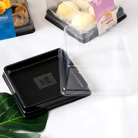 Contenant transparent anti-buée pour mini-gâteaux aux fruits, avec couvercles transparents, emballage carré pour cheesecake glacé, jus, croustilles de pommes de terre, sucre