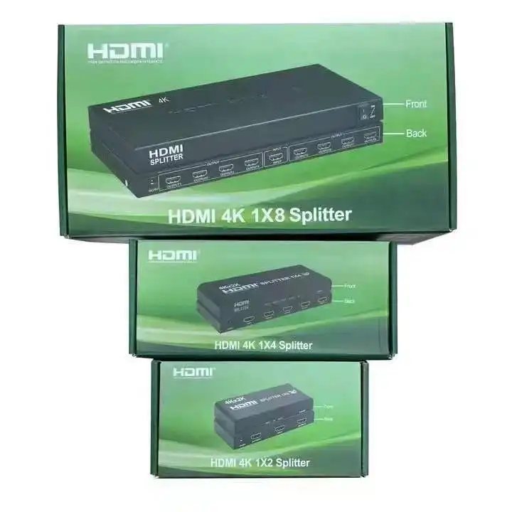 Оптовая продажа высокое качество 4k 1x2 поддерживает 3d HD Hdmi разветвитель 4k разветвитель Hdmi 2 порта