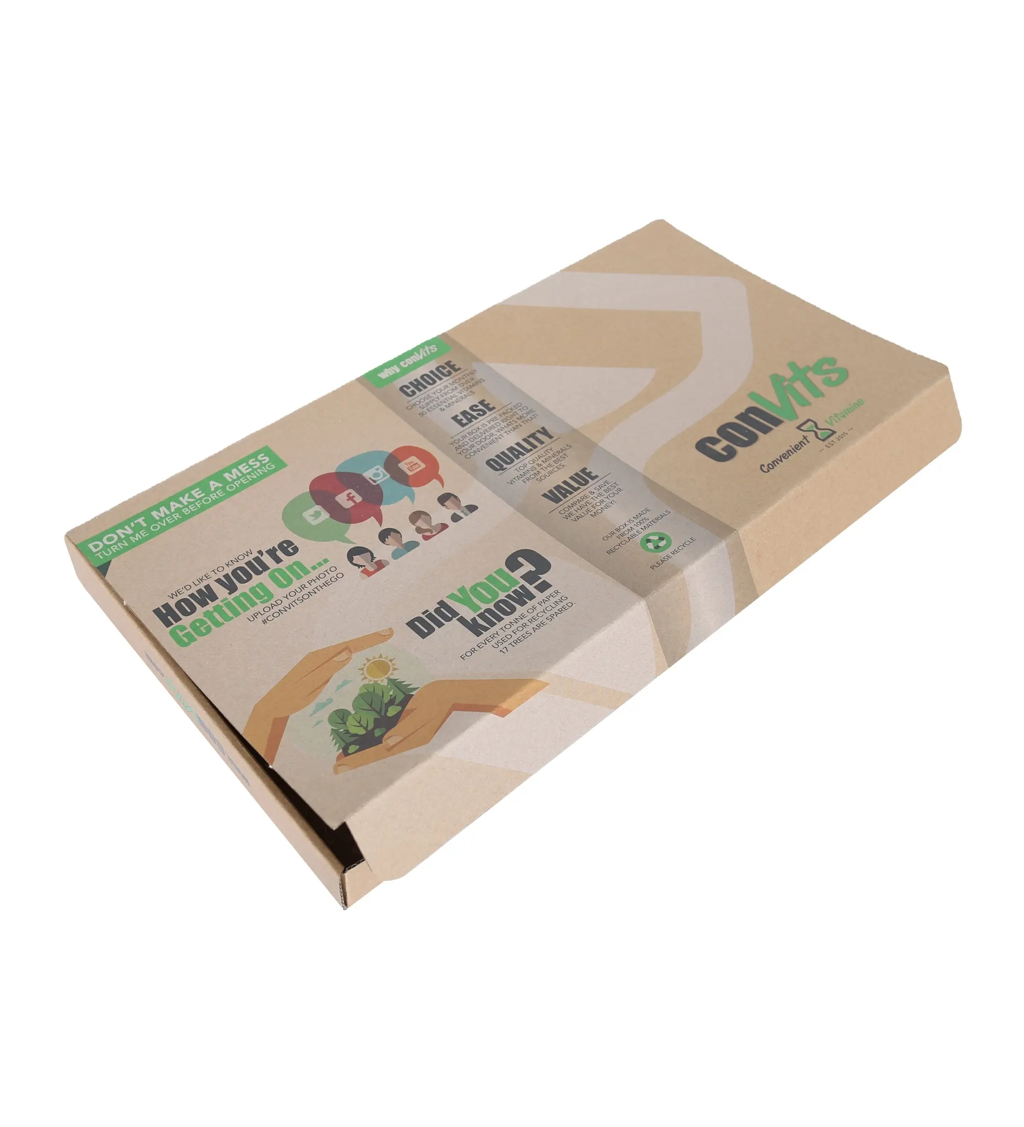 מותאם אישית נייר גלי קרטון אריזת תיבה הקמעונאי עבור מוצרים חבילה