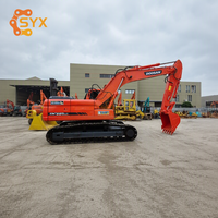 Équipement lourd d'origine coréenne DOOSAN DX225LC 1,05 m 22 tonnes, excavatrice sur chenilles d'occasion pour travaux de construction sur site