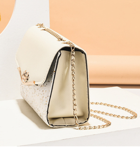 Brand Wholesale High Quantity Solid Color Custom Pu Leather Daily square One Shoulder Purse Tote <strong>Handbag</strong> With <strong>Pearl</strong> - Product Image 5