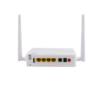 Modem Router F663NV3A GPON ONU ONT Pabrikan dengan Port LAN 2GE+2FE dan WIFI 2.4G Peralatan Serat Optik