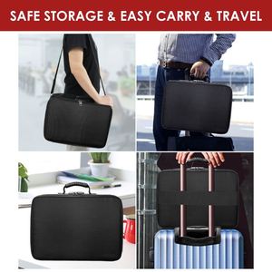 Sac de rangement pour documents de voyage imperméable OEM, ignifuge et verrouillable, organiseur de documents à usage spécial pour documents importants - Product Image 4