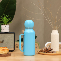 Everich Personnalisable Logo Print Blue round Thermal Ball Pot Sans BPA Garde les boissons chaudes et froides pendant 24 heures