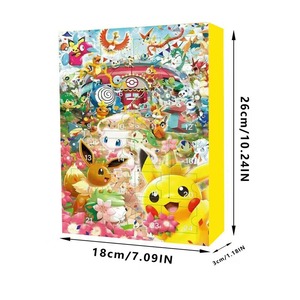 7/24 Uds Poke-mon caja de calendario de Adviento de Navidad caja de calendario de <span class=keywords><strong>Cuenta</strong></span> regresiva Poke-mon de 24 piezas - Product Image 3