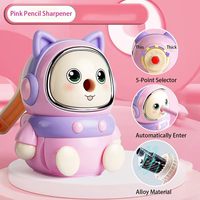 Taille-crayon manuel mécanique en plastique pour enfants, avec sélecteur de pointe, petit format portable, silencieux, Chine Zhejiang, pour la maison et l'école