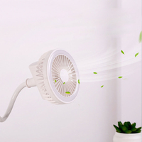 Lampe de lecture LED avec ventilateur portable, Rechargeable par USB, Flexible et pratique, idéale pour un bureau ou une Table, avec ventilateur