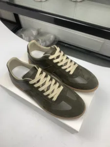 Zapatillas de Diseño de Lujo, de Cuero Vintage, Cómodas, con Cordones, para Hombre y Mujer, Transpirables, Ligeras, Casuales y Planas - Product Image 3