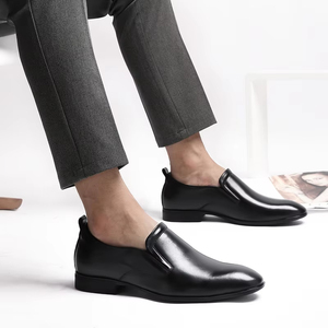 Zapatos Oxford Formales Personalizados para Hombre, Estilo Elegante, Parte Superior de Cuero Genuino Impermeable, Estilo Slip-On, Cuero Completo de Lujo - Product Image 2