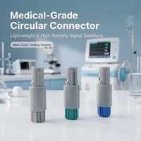 Connecteur UHUB Série P 1P PAG PKG, prise circulaire auto-bloquante en plastique de qualité médicale, 2-14 broches