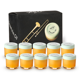Lot de 2 graisses pour pistons de <span class=keywords><strong>trombone</strong></span> et lubrifiants pour tubes extractibles pour instruments en cuivre (solides) dans une boîte en <span class=keywords><strong>plastique</strong></span> - Product Image 3