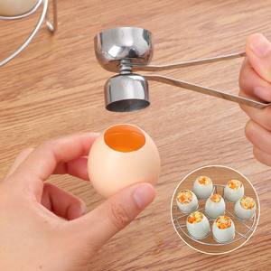 أدوات مطبخ من الفولاذ المقاوم للصدأ ، مقصات علوية لقطع القشرة ، مقص مسلوق ، فاصل تكسير البيض المعدني - Product Image 6