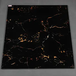 600x600 China azulejo negro baldosas de mármol Foshan precio barato