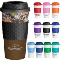 Certifié BSCI personnalisé PP réutilisable blanc sans BPA tasses à café françaises en plastique de luxe avec couvercle