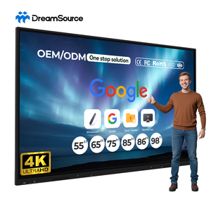 Pizarra Electrónica Interactiva Inteligente con Pantalla LCD Táctil de 20-40 Puntos, 4K, de 65, 75, 86, 98 y 110 Pulgadas para Escuela, Oficina y Reuniones - Product Image 1