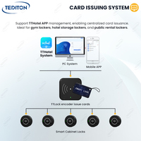 Tediton Hôtel Coffre-fort En Mode Public Armoire Casier Serrure TTlock Rfid nfc Serrure Casier De Stockage Armoire Avec Serrure Électrique